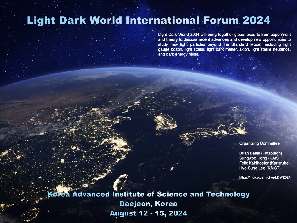 Light Dark World 2024 (1215 August 2024) Overview · Indico